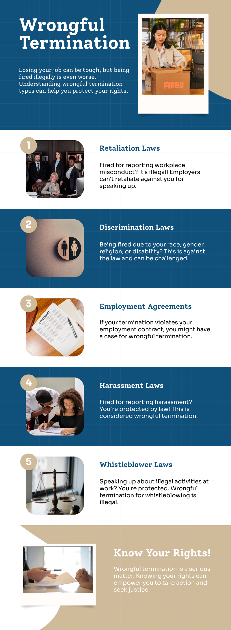 Wrongful Termination Infographics