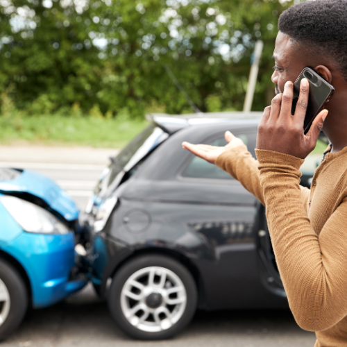 car accident scene