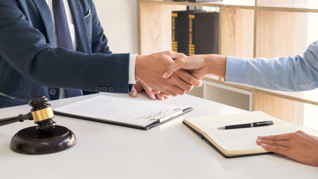 Handshake Between Lawyer and Client